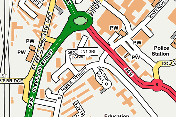DN1 3BL map - OS OpenMap – Local (Ordnance Survey) DN1 3BL map - OS OpenMap – Local (Ordnance Survey)