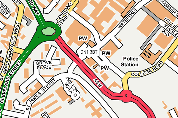 DN1 3BT map - OS OpenMap – Local (Ordnance Survey) DN1 3BT map - OS OpenMap – Local (Ordnance Survey)