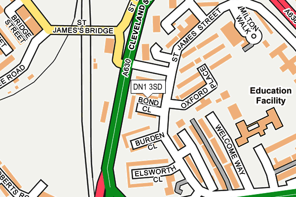 DN1 3SD map - OS OpenMap – Local (Ordnance Survey) DN1 3SD map - OS OpenMap – Local (Ordnance Survey)