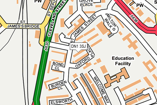 DN1 3SJ map - OS OpenMap – Local (Ordnance Survey) DN1 3SJ map - OS OpenMap – Local (Ordnance Survey)
