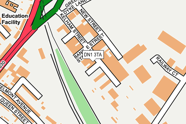 DN1 3TA map - OS OpenMap – Local (Ordnance Survey) DN1 3TA map - OS OpenMap – Local (Ordnance Survey)
