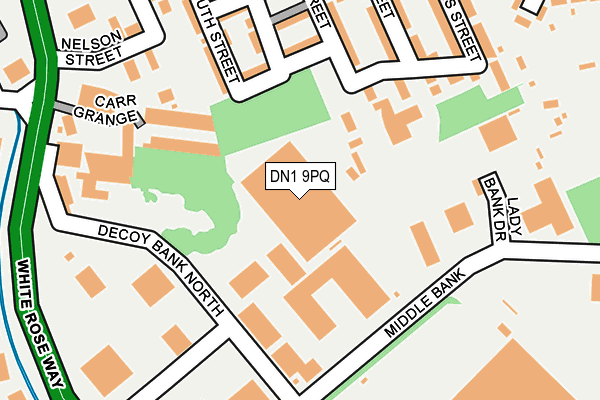 DN1 9PQ map - OS OpenMap – Local (Ordnance Survey) DN1 9PQ map - OS OpenMap – Local (Ordnance Survey)