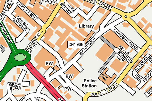DN1 9SE map - OS OpenMap – Local (Ordnance Survey) DN1 9SE map - OS OpenMap – Local (Ordnance Survey)
