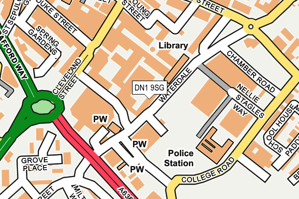 DN1 9SG map - OS OpenMap – Local (Ordnance Survey) DN1 9SG map - OS OpenMap – Local (Ordnance Survey)