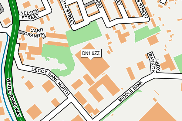 DN1 9ZZ map - OS OpenMap – Local (Ordnance Survey) DN1 9ZZ map - OS OpenMap – Local (Ordnance Survey)