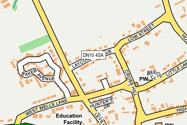 DN10 4SA map - OS OpenMap – Local (Ordnance Survey) DN10 4SA map - OS OpenMap – Local (Ordnance Survey)