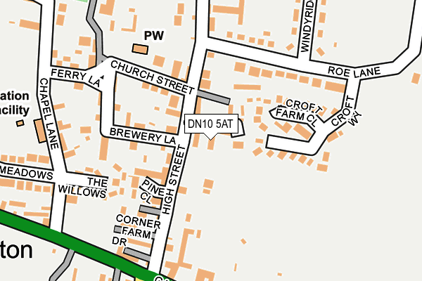 DN10 5AT map - OS OpenMap – Local (Ordnance Survey) DN10 5AT map - OS OpenMap – Local (Ordnance Survey)