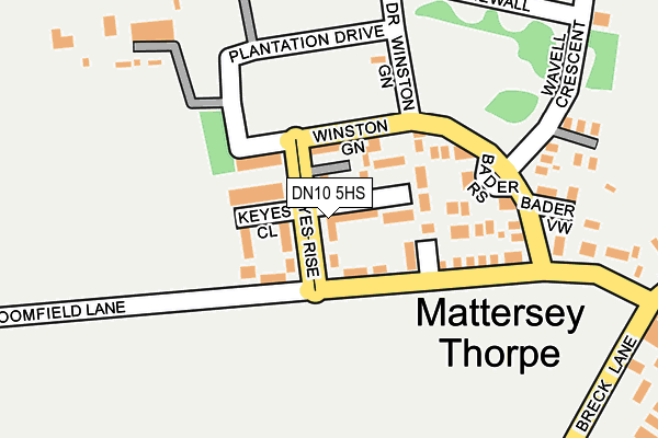 DN10 5HS map - OS OpenMap – Local (Ordnance Survey) DN10 5HS map - OS OpenMap – Local (Ordnance Survey)