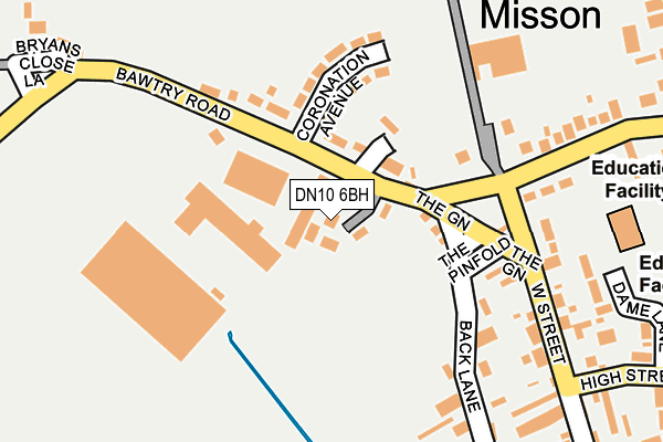 DN10 6BH map - OS OpenMap – Local (Ordnance Survey) DN10 6BH map - OS OpenMap – Local (Ordnance Survey)