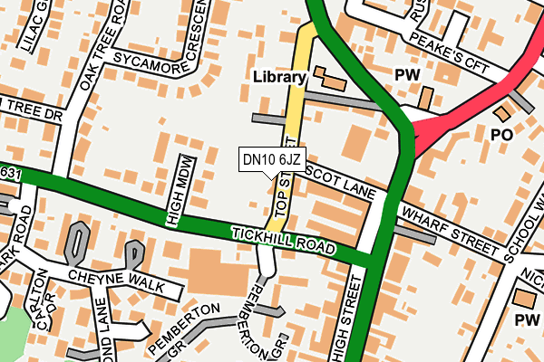 DN10 6JZ map - OS OpenMap – Local (Ordnance Survey) DN10 6JZ map - OS OpenMap – Local (Ordnance Survey)