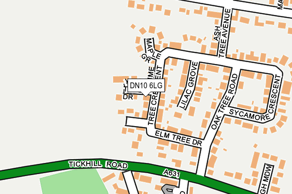 DN10 6LG map - OS OpenMap – Local (Ordnance Survey) DN10 6LG map - OS OpenMap – Local (Ordnance Survey)