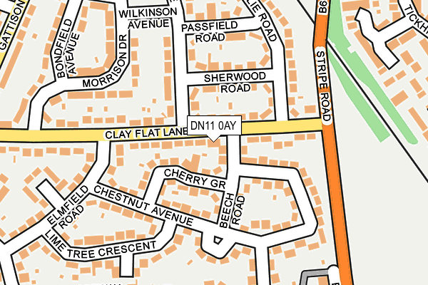 DN11 0AY map - OS OpenMap – Local (Ordnance Survey) DN11 0AY map - OS OpenMap – Local (Ordnance Survey)