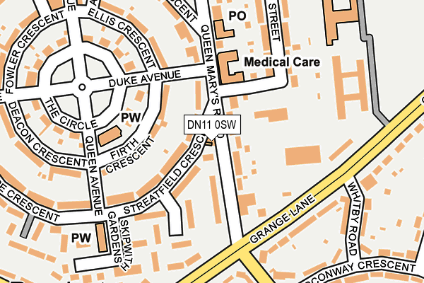DN11 0SW map - OS OpenMap – Local (Ordnance Survey) DN11 0SW map - OS OpenMap – Local (Ordnance Survey)