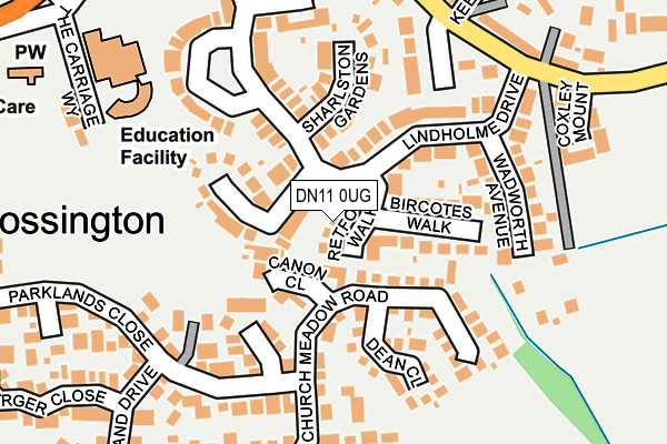 DN11 0UG map - OS OpenMap – Local (Ordnance Survey) DN11 0UG map - OS OpenMap – Local (Ordnance Survey)