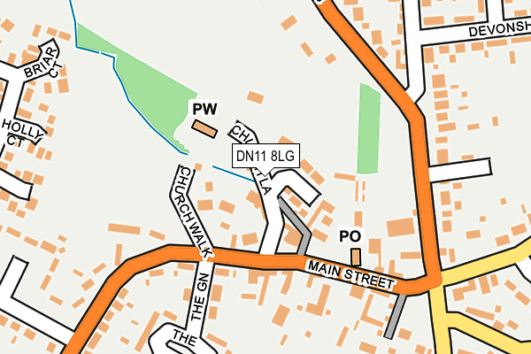 DN11 8LG map - OS OpenMap – Local (Ordnance Survey) DN11 8LG map - OS OpenMap – Local (Ordnance Survey)