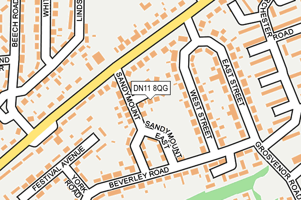 DN11 8QG map - OS OpenMap – Local (Ordnance Survey) DN11 8QG map - OS OpenMap – Local (Ordnance Survey)