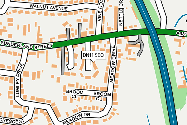 DN11 9EQ map - OS OpenMap – Local (Ordnance Survey) DN11 9EQ map - OS OpenMap – Local (Ordnance Survey)