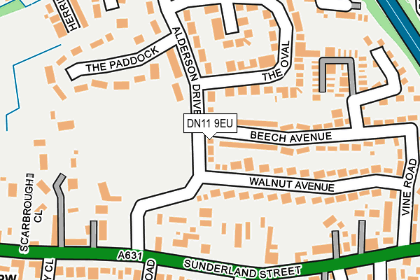DN11 9EU map - OS OpenMap – Local (Ordnance Survey) DN11 9EU map - OS OpenMap – Local (Ordnance Survey)