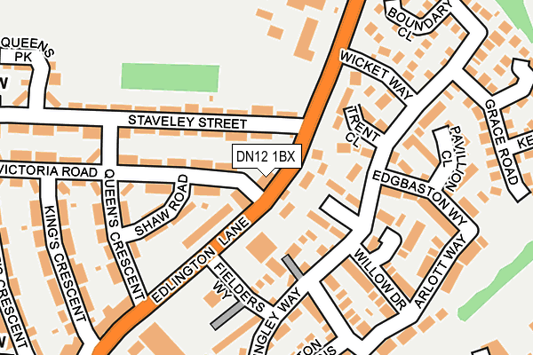 DN12 1BX map - OS OpenMap – Local (Ordnance Survey) DN12 1BX map - OS OpenMap – Local (Ordnance Survey)