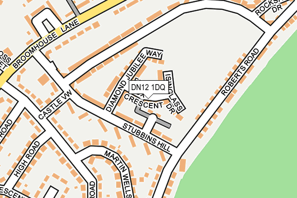 DN12 1DQ map - OS OpenMap – Local (Ordnance Survey) DN12 1DQ map - OS OpenMap – Local (Ordnance Survey)