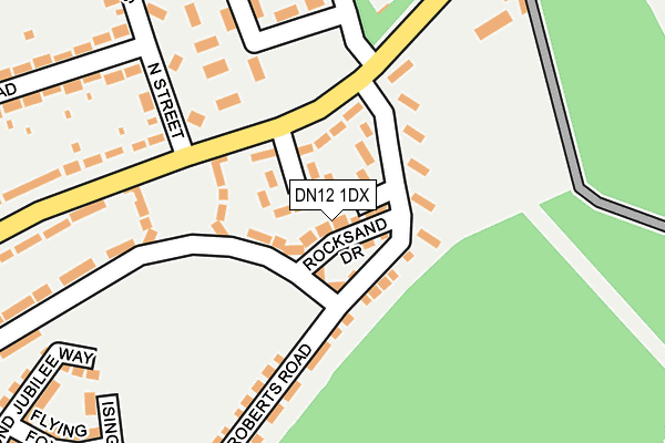DN12 1DX map - OS OpenMap – Local (Ordnance Survey) DN12 1DX map - OS OpenMap – Local (Ordnance Survey)