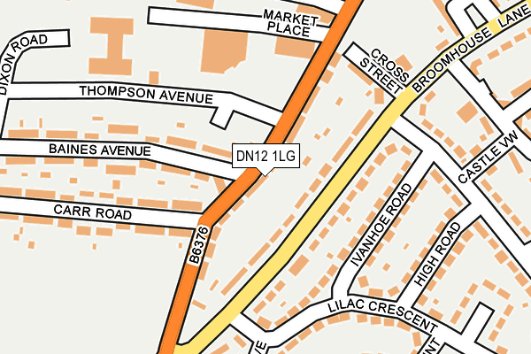 DN12 1LG map - OS OpenMap – Local (Ordnance Survey) DN12 1LG map - OS OpenMap – Local (Ordnance Survey)