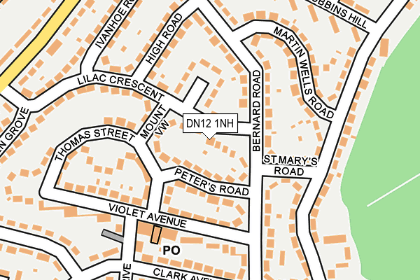 DN12 1NH map - OS OpenMap – Local (Ordnance Survey) DN12 1NH map - OS OpenMap – Local (Ordnance Survey)