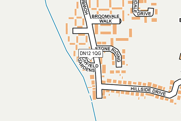 DN12 1QG map - OS OpenMap – Local (Ordnance Survey) DN12 1QG map - OS OpenMap – Local (Ordnance Survey)