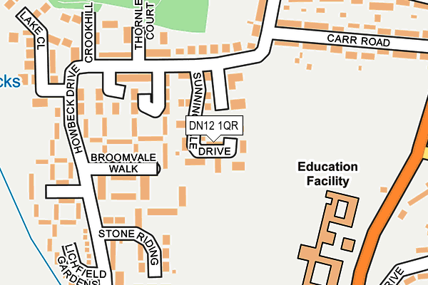 DN12 1QR map - OS OpenMap – Local (Ordnance Survey) DN12 1QR map - OS OpenMap – Local (Ordnance Survey)
