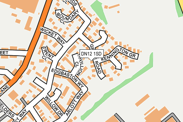 DN12 1SD map - OS OpenMap – Local (Ordnance Survey) DN12 1SD map - OS OpenMap – Local (Ordnance Survey)