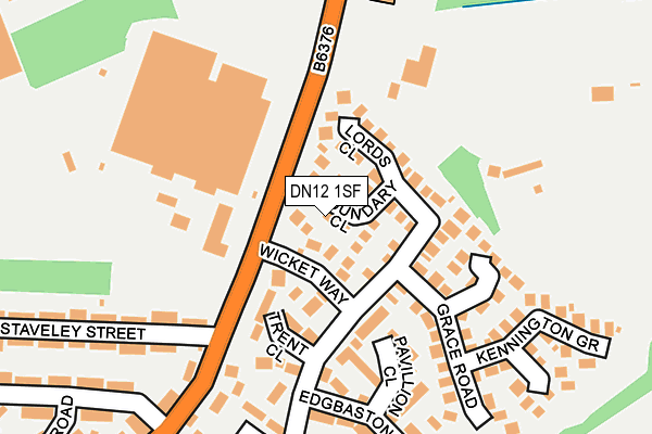 DN12 1SF map - OS OpenMap – Local (Ordnance Survey) DN12 1SF map - OS OpenMap – Local (Ordnance Survey)