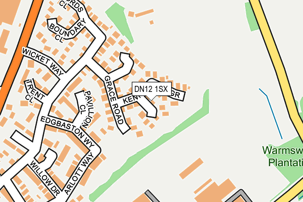 DN12 1SX map - OS OpenMap – Local (Ordnance Survey) DN12 1SX map - OS OpenMap – Local (Ordnance Survey)