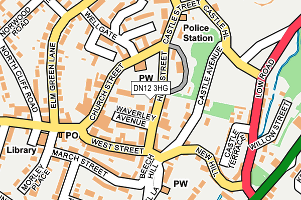 DN12 3HG map - OS OpenMap – Local (Ordnance Survey) DN12 3HG map - OS OpenMap – Local (Ordnance Survey)