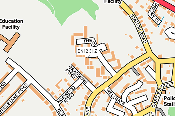 DN12 3HZ map - OS OpenMap – Local (Ordnance Survey) DN12 3HZ map - OS OpenMap – Local (Ordnance Survey)