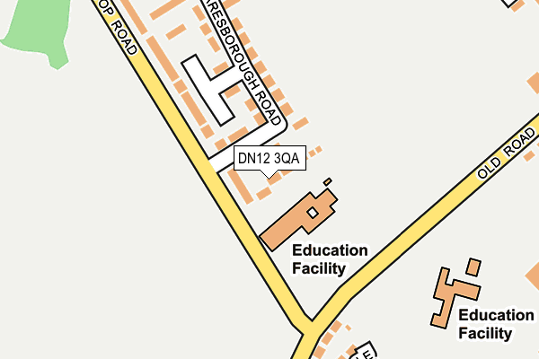 DN12 3QA map - OS OpenMap – Local (Ordnance Survey) DN12 3QA map - OS OpenMap – Local (Ordnance Survey)