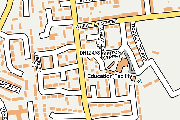 DN12 4AS map - OS OpenMap – Local (Ordnance Survey) DN12 4AS map - OS OpenMap – Local (Ordnance Survey)