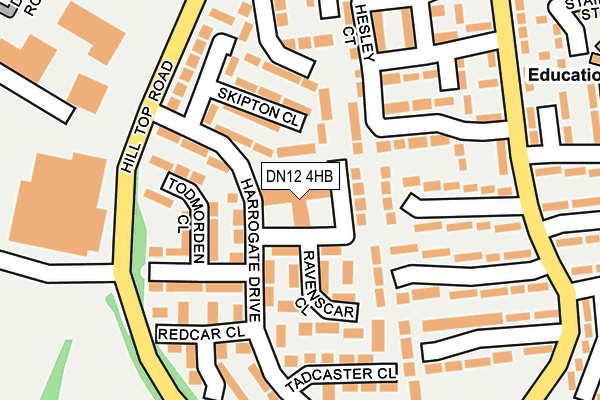 DN12 4HB map - OS OpenMap – Local (Ordnance Survey) DN12 4HB map - OS OpenMap – Local (Ordnance Survey)