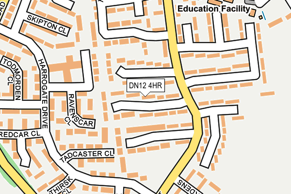 DN12 4HR map - OS OpenMap – Local (Ordnance Survey) DN12 4HR map - OS OpenMap – Local (Ordnance Survey)