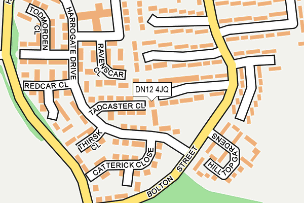 DN12 4JQ map - OS OpenMap – Local (Ordnance Survey) DN12 4JQ map - OS OpenMap – Local (Ordnance Survey)