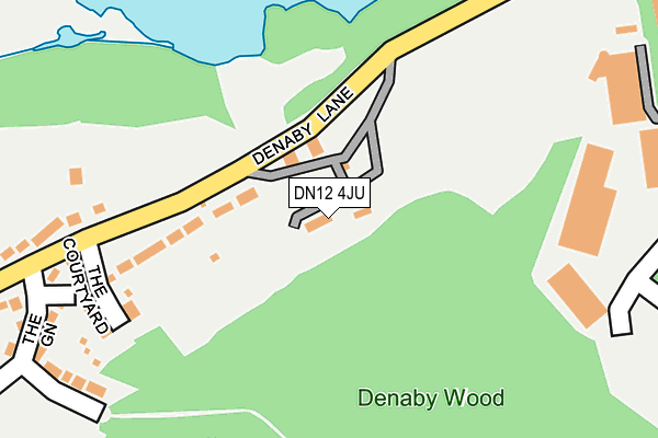 DN12 4JU map - OS OpenMap – Local (Ordnance Survey) DN12 4JU map - OS OpenMap – Local (Ordnance Survey)