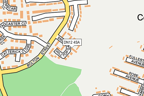 DN12 4SA map - OS OpenMap – Local (Ordnance Survey) DN12 4SA map - OS OpenMap – Local (Ordnance Survey)