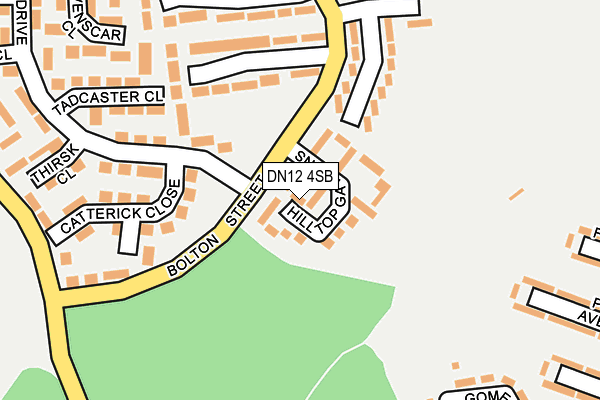 DN12 4SB map - OS OpenMap – Local (Ordnance Survey) DN12 4SB map - OS OpenMap – Local (Ordnance Survey)