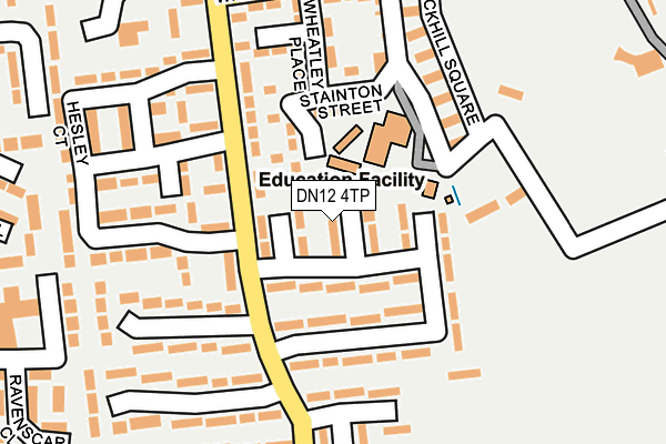 DN12 4TP map - OS OpenMap – Local (Ordnance Survey) DN12 4TP map - OS OpenMap – Local (Ordnance Survey)