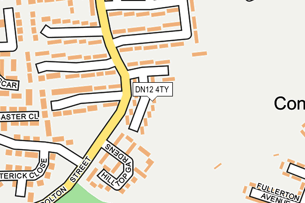 DN12 4TY map - OS OpenMap – Local (Ordnance Survey) DN12 4TY map - OS OpenMap – Local (Ordnance Survey)
