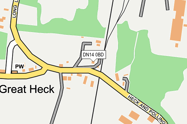 DN14 0BD map - OS OpenMap – Local (Ordnance Survey) DN14 0BD map - OS OpenMap – Local (Ordnance Survey)