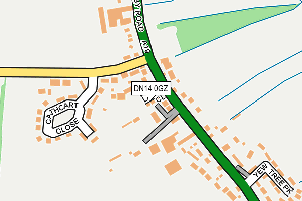 DN14 0GZ map - OS OpenMap – Local (Ordnance Survey) DN14 0GZ map - OS OpenMap – Local (Ordnance Survey)