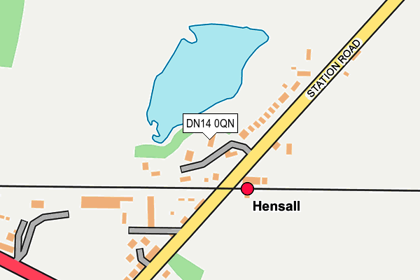 DN14 0QN map - OS OpenMap – Local (Ordnance Survey) DN14 0QN map - OS OpenMap – Local (Ordnance Survey)