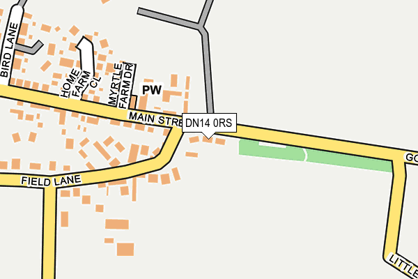 DN14 0RS map - OS OpenMap – Local (Ordnance Survey) DN14 0RS map - OS OpenMap – Local (Ordnance Survey)