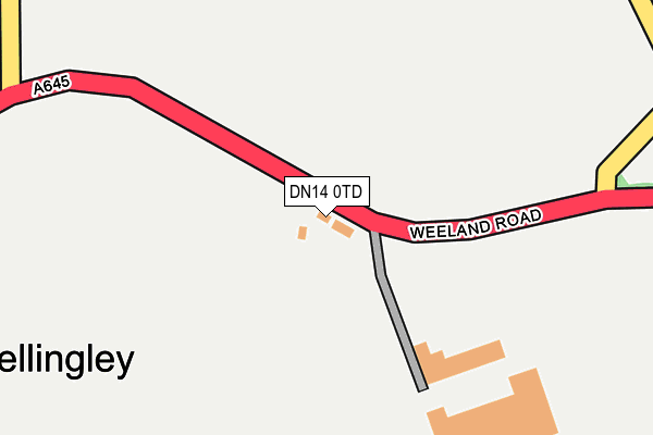 DN14 0TD map - OS OpenMap – Local (Ordnance Survey) DN14 0TD map - OS OpenMap – Local (Ordnance Survey)