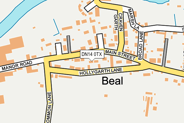 DN14 0TX map - OS OpenMap – Local (Ordnance Survey) DN14 0TX map - OS OpenMap – Local (Ordnance Survey)